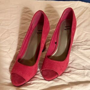 Worthington Pink Peep-Toe Heels